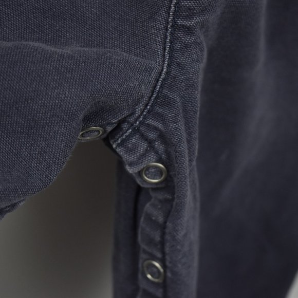 Dark blue cotton overalls 12-18m - Picture 5 of 12